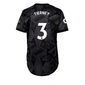 Arsenal Kieran Tierney #3 kläder Kvinnor 2022-23 Bortatröja Kortärmad